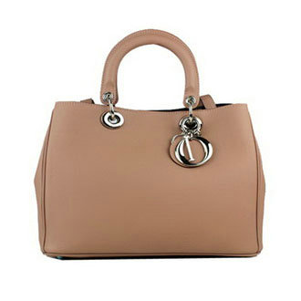 small Christian Dior diorissimo original calfskin leather bag 44374 lightpink&black